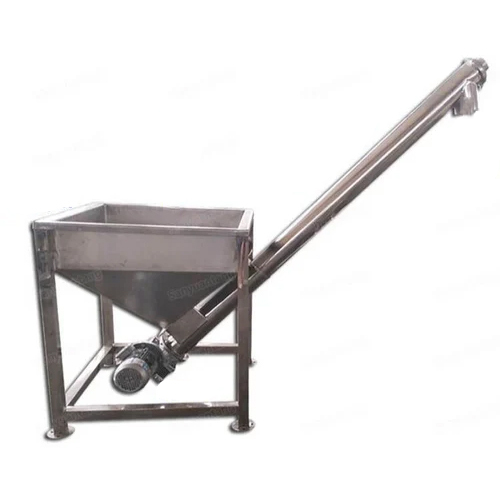 Screw Hopper Conveyor - Color: Silver