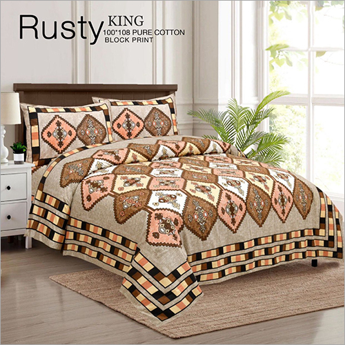 प्योर कॉटन किंग साइज़ बेडशीट सेट की लंबाई: 100*108 इंच (इंच)