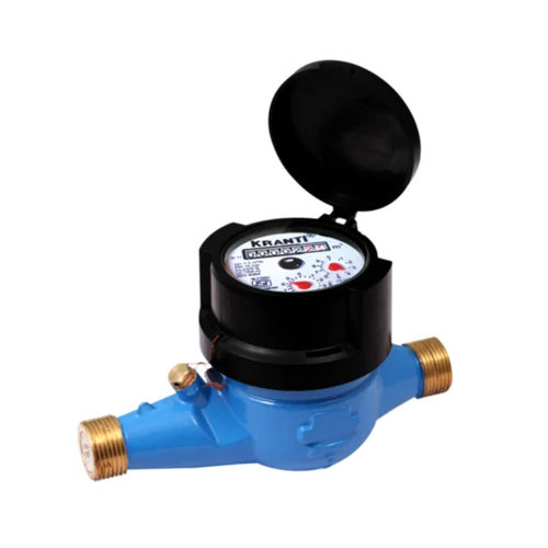 Blue-golden Brass Water Meter