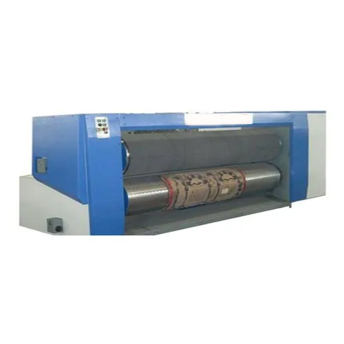 ब्लू इंडस्ट्रियल रोटरी डाई कटिंग मशीन