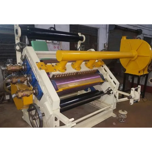 12.5 Hp Fingerless Paper Corrugating Machine - Electric Drive, 220-440 Volt | Automatic Operation, Adjustable Thickness And Patterns, One Year Warranty, Gray Finish