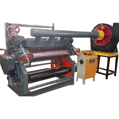 12.5 Hp Fingerless Paper Corrugating Machine - Electric Drive, 220-440 Volt | Automatic Operation, Adjustable Thickness And Patterns, One Year Warranty, Gray Finish
