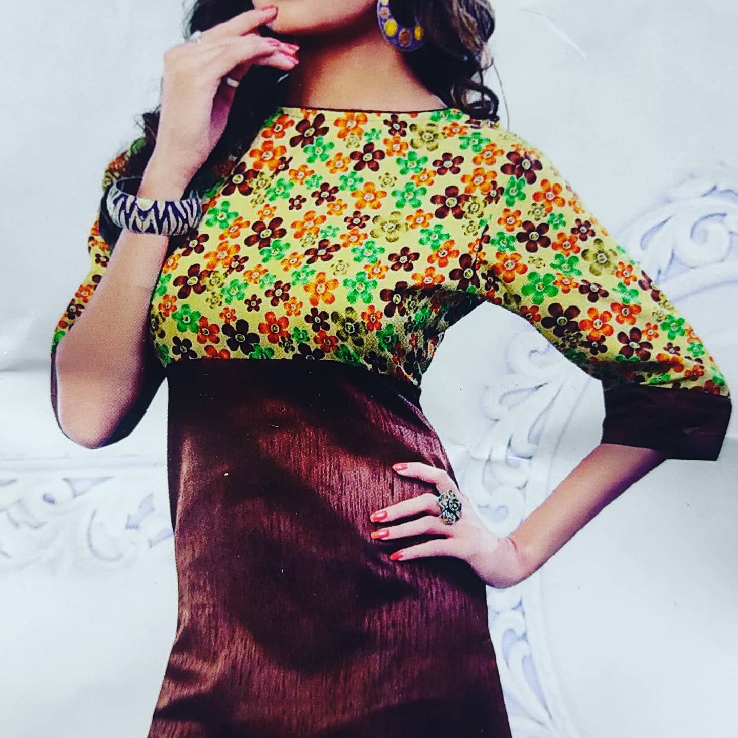 Chanderi Kurti - Premium Chanderi Fabric, Interlock Quality, Available In Sizes L, Xl, Xxl