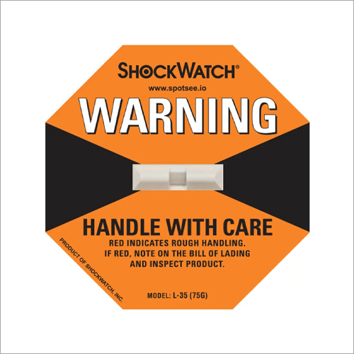 Shock Watch Label - Hexagonal Pressure Sensitive Adhesive Sticker, Multi-Color | Tamper-Proof Impact Indicators for Industrial Use
