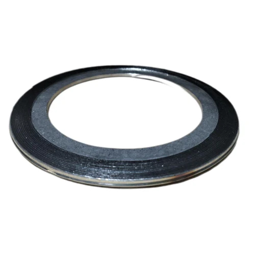 Graphite Filler Steel Gasket - Stainless Steel, 20mm (Dia) x 3mm Thick, Silver Color, Round Ring Gasket for Industrial Use