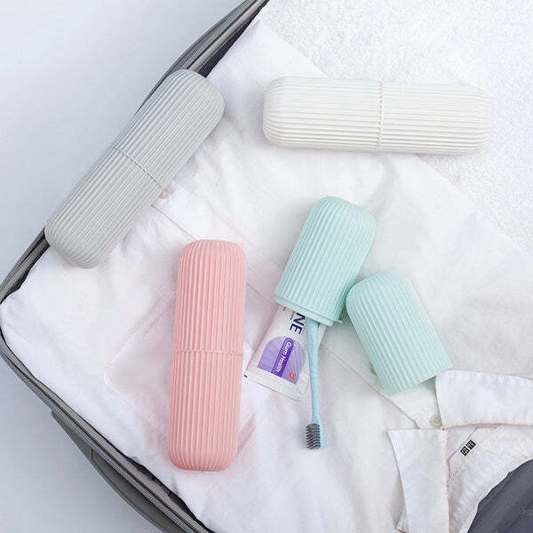 Multipurpose Capsule Bottle Shape Portable Storage Organizer (1355) - Plastic, 5x5x20 Cm, Multi/assorted | Versatile Storage Solution For Various Items