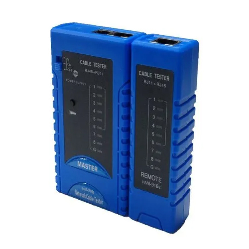 स्पीड कंट्रोल के साथ ब्लू केबल लैन टेस्टर Rj45 Rj12