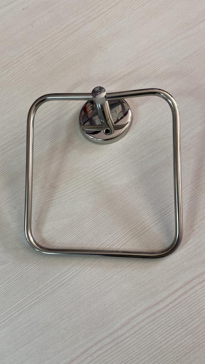 Towel Hanger - Stainless Steel 5.5x4.5 Inches | Chrome Finish Wall-mounted 10 Lbs Load Capacity