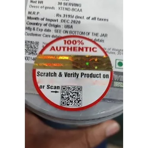 Nutrition Label - High-Quality Acrylic, Customizable Shape & Size, Adhesive Backing for Easy Application | Ideal for Commercial Use in Food & Beverage Display