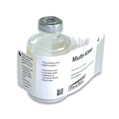Pharmaceutical Label - High-Quality Acrylic, Customizable Shapes and Sizes, Strong Adhesive Backing for Durable Commercial Use