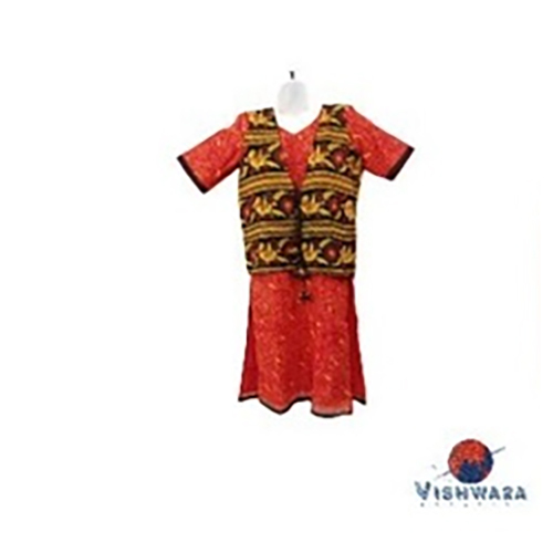 कैज़ुअल और फॉर्मल अवसरों के लिए रेड लेडीज़ बांधनी कुर्तियां