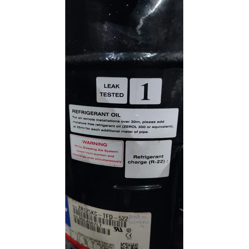 Zr 125 Tfd 522 Emerson Copeland Compressor - Color: Black