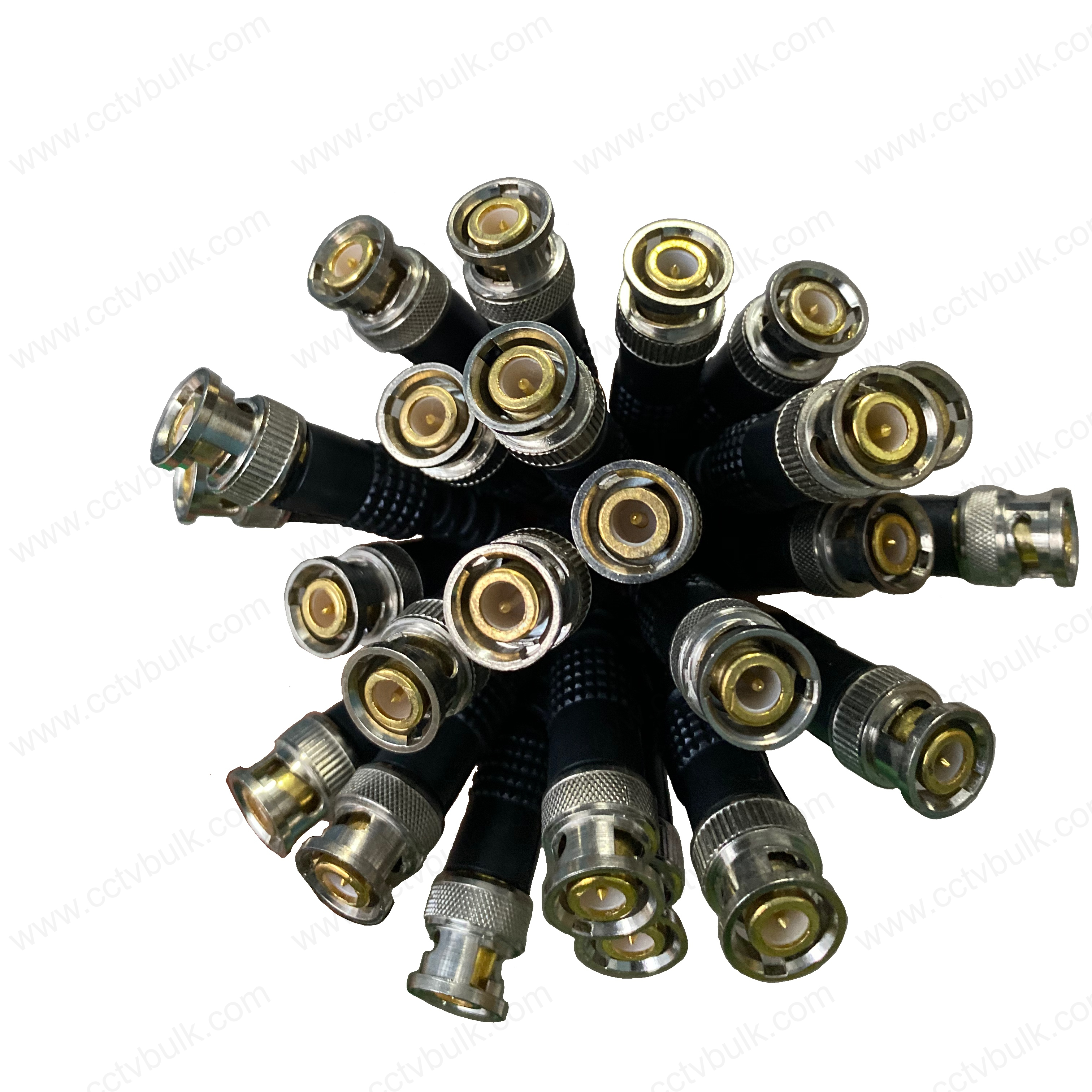 Bnc Connector Cable Eco 50 Set - Zinc Alloy 14/36 Copper Lines Shielded Coaxial Reliable Signal Path | Versatile For Audio Video Networking Applications