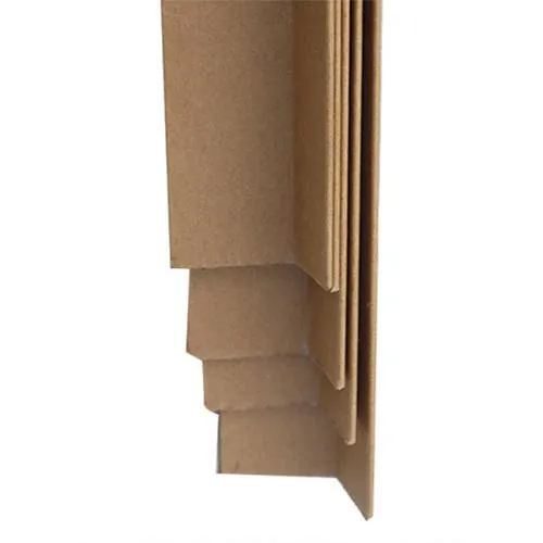 Paper Angle Edge Board - Recycled Paperboard, L-Shape 5000 mm x 100 mm x 10 mm , Brown Color, Eco-Friendly Packaging Solution