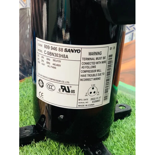 Sanyo C-sb303h8a Scroll Air Compressor - Color: Black