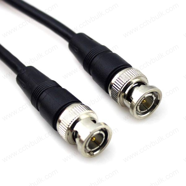 Black Bnc To Bnc Cable (M-m) Patch Cord