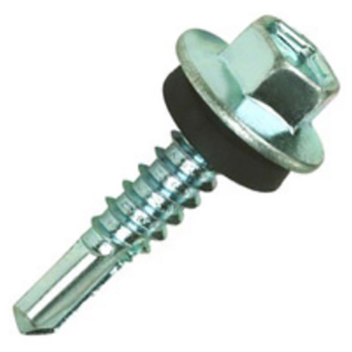 Silver Fine Thread Hex Head Self Drilling Screws