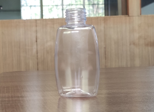 100 ml Pet Bottle - Rectangular Flat Design, Plastic Material for Oil, Lotion, and Hand Wash | Ideal for Industrial Use, 100 ML Capacity
