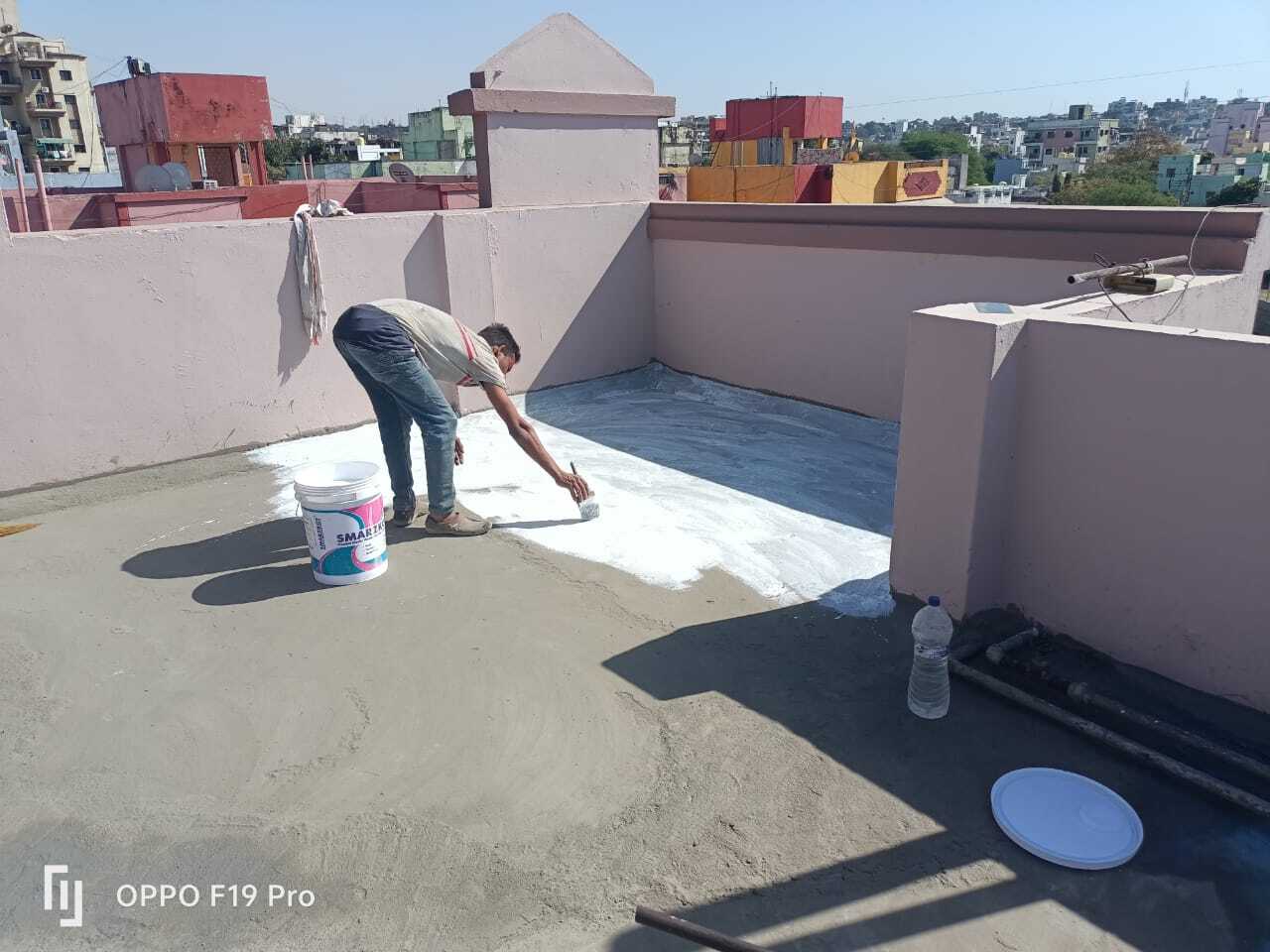 Terrace Waterproofing - Polyurethane, 10-12 Sq.m/litre Coverage | 5-year Warranty, Uv And Temperature Resistant -20â°c To +80â°c, 24-hour Drying Time