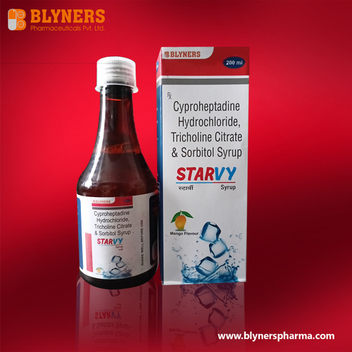 Cyproheptidine Tricholine and Sorbitol Syrup