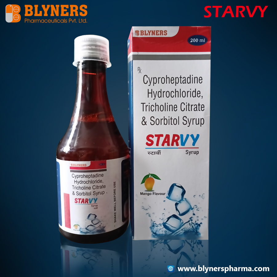 Cyproheptidine Tricholine And Sorbitol Syrup