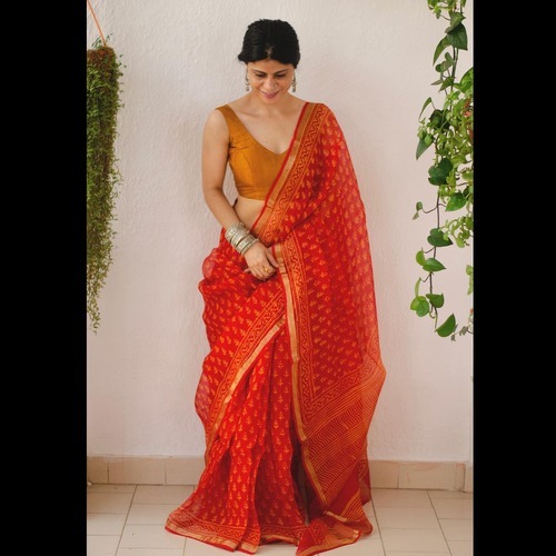 Print Work Saree