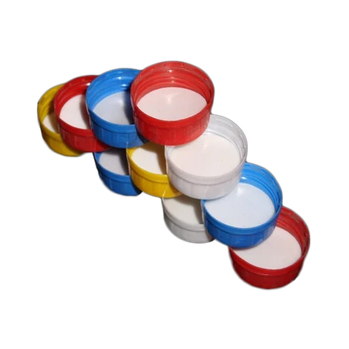 Plastic Screw Cap - 46 Mm Size | Durable Plastic, Available In Red, White, Yellow & Blue Colors