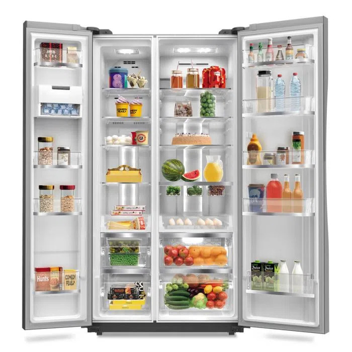 Whirlpool W Series 603 L Glass Finish Frost-free Side By Side Refrigerator