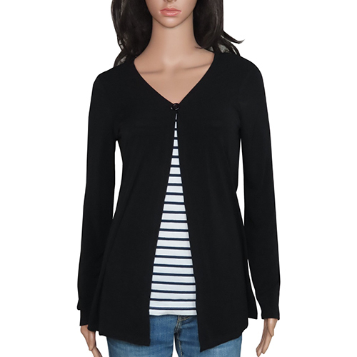 ब्लैक लेडीज़ विस्कोस विंटर श्रग