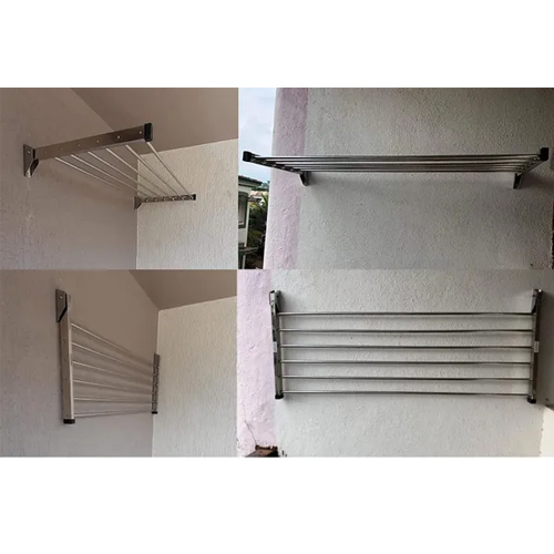 High Quality 6 Pipe Wall Mounted Cloth Drying Stand