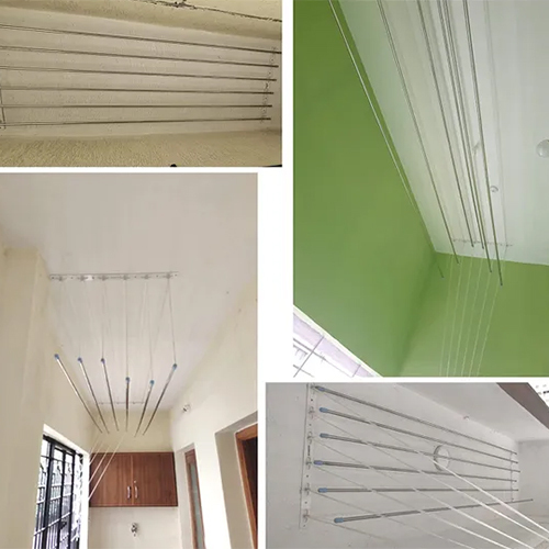High Quality 6 Pipe Dropdown Ceiling Cloth Dryer Stand