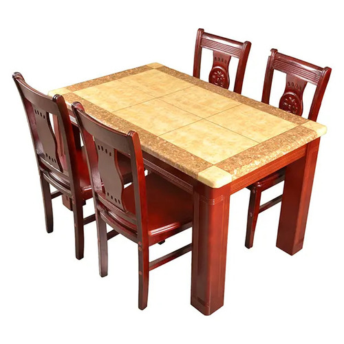 मार्बल फोर-सीटर डाइनिंग टेबल सेट आवेदन: पुन: प्रयोज्य