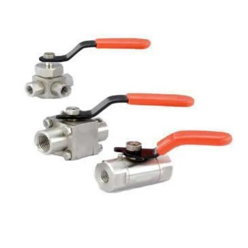 सिल्वर राउंड बॉडी बॉल वाल्व