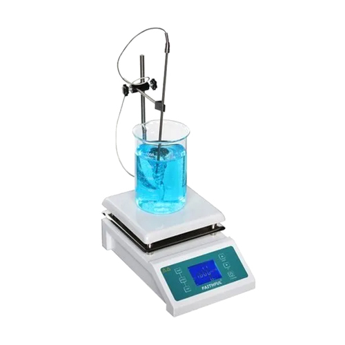 Hotplate Magnetic Laboratory Stirrer - Metal Construction, 2 Liter Capacity | Digital Temperature Control, Efficient Heating & Stirring