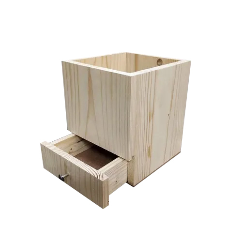 मैट पाइन वुड फ्लावर बॉक्स