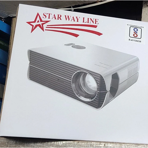 Starwayline Smart Android Projector - 1920x1080 Full Hd, 4000 Brightness, 5000 Contrast Ratio, Laser Lamp, Digital & Manual Keystone, 300 Inch Projection