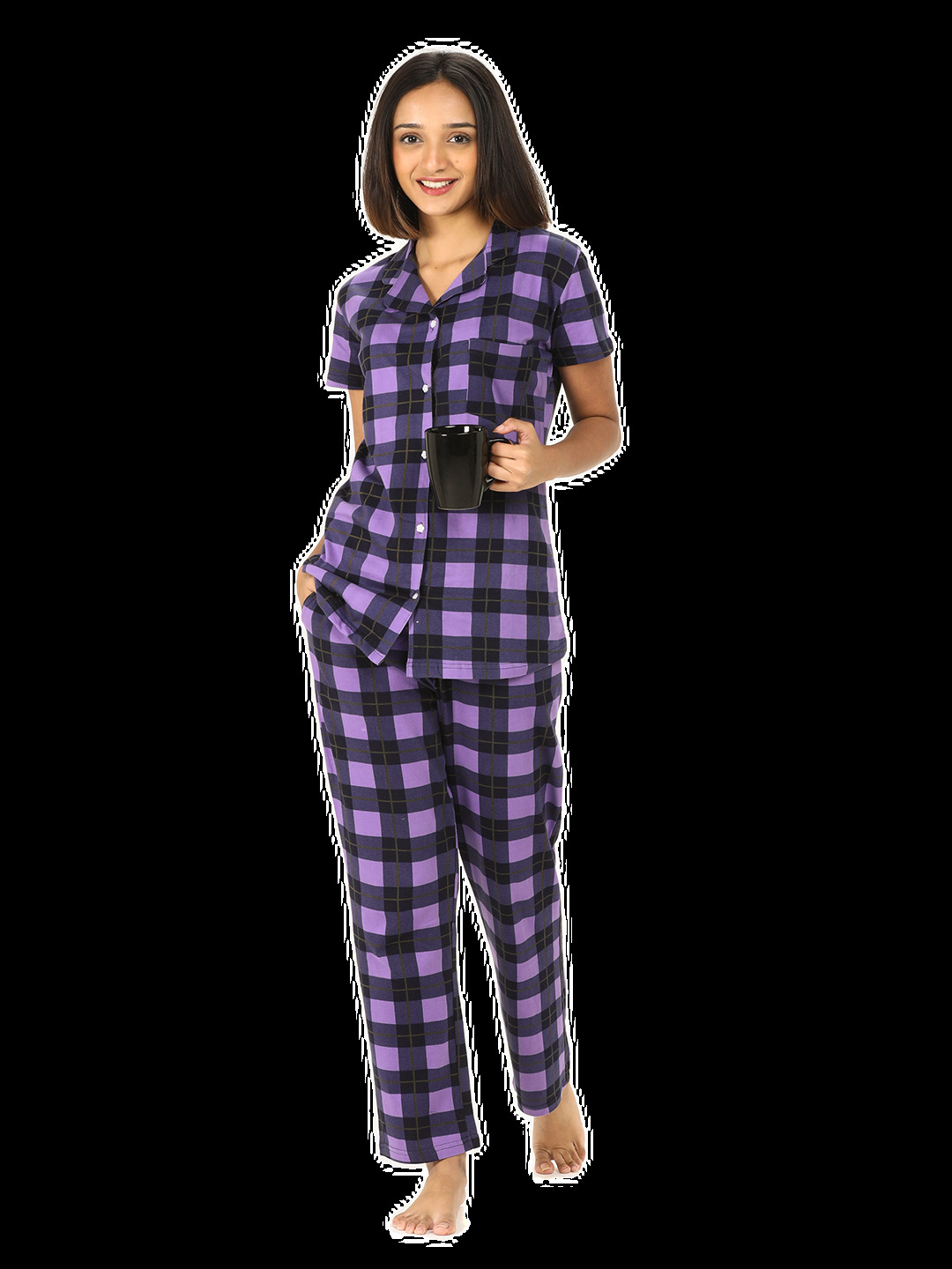 Ladies Nightsuit Set - Rayon Fabric, Sizes S, M, L, Xl | Soft Breathable Bottom Pajama For All Seasons, Available In Assorted Colors