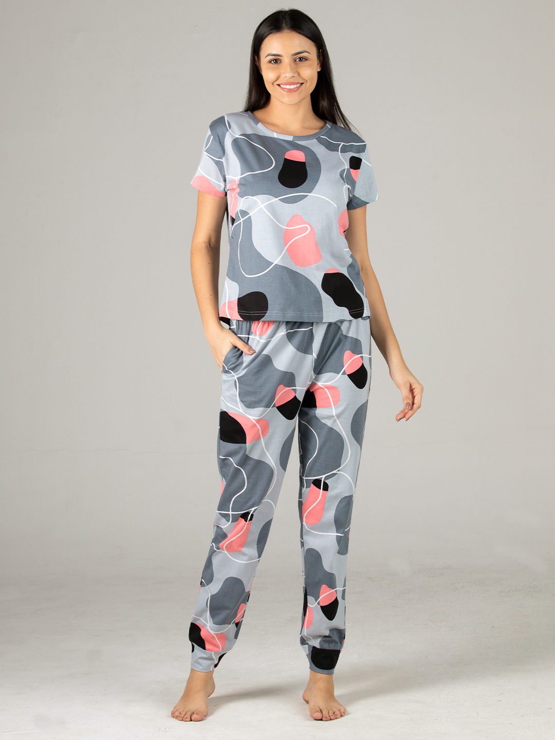 Ladies Nightsuit Set - Rayon Fabric, Sizes S, M, L, Xl | Soft Breathable Bottom Pajama For All Seasons, Available In Assorted Colors