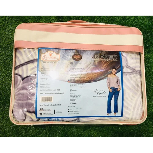 Signature Jupiter Single Mink Blankets Age Group: Adults