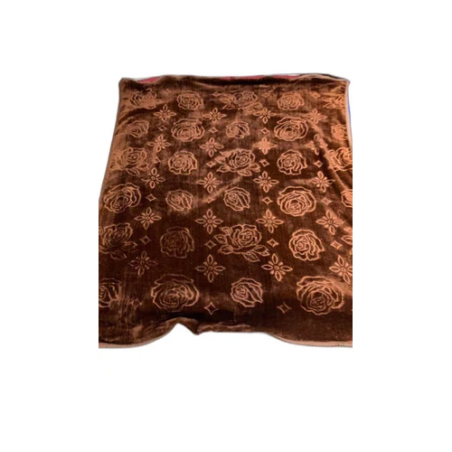 Plain And Embossed Mink Blankets - 100% Polyester, Full Size, Blue | Solid Color Design For Adults, Babies, And Children, Ideal For Home And Hotel Use