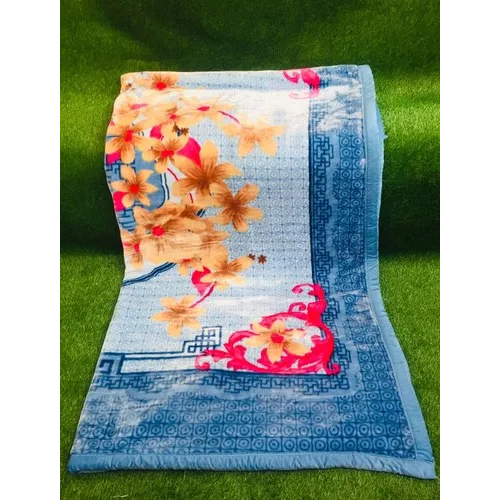 Cloudy Blanket - 100% Polyester, Full Size, Sky Blue-multicolor | Soft Printed Design For Home And Hotel Use, Suitable For Adults, Babies, Children