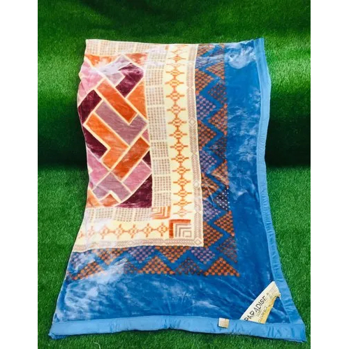 Cloudy Blanket - 100% Polyester, Full Size, Sky Blue-multicolor | Soft Printed Design For Home And Hotel Use, Suitable For Adults, Babies, Children