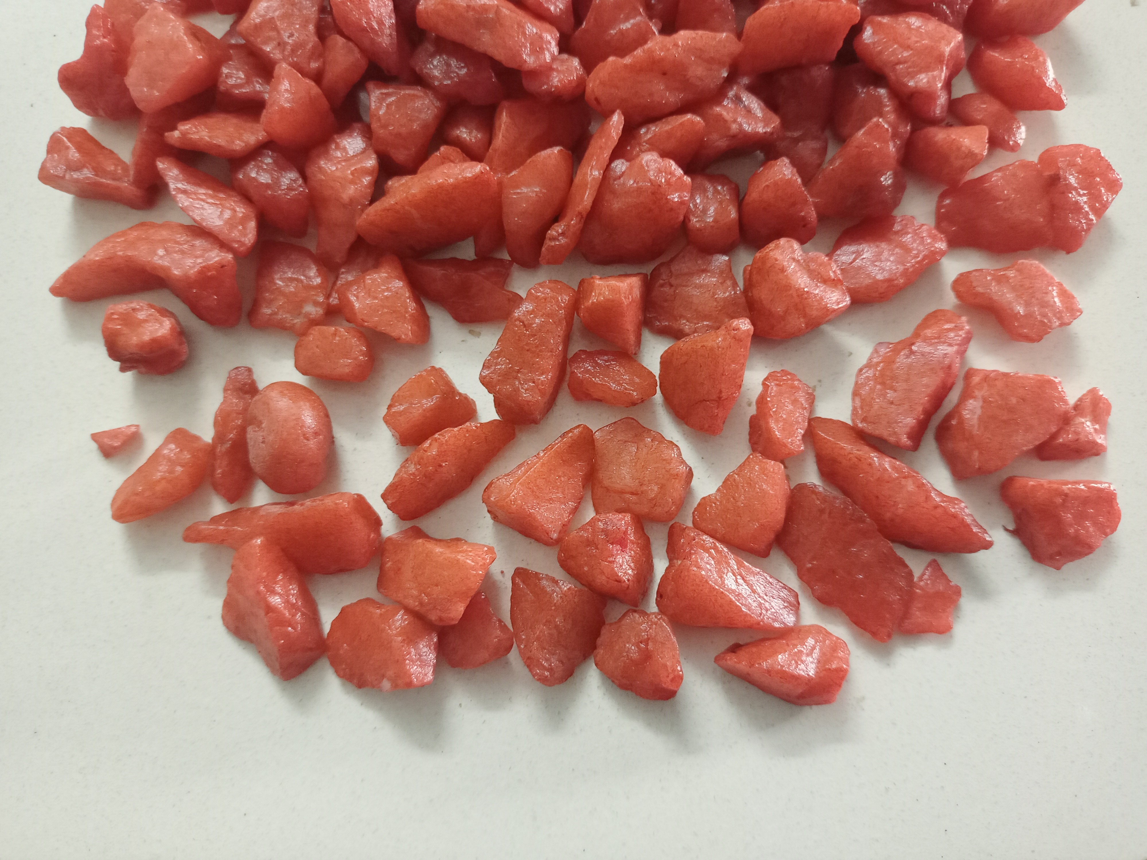 Quartz Orange Colour Coated Silica Aggregate For Aquarium And Construction Decoration 10-20 Mm Aggregate For Aquarium - Stone Form: Cut-to-size