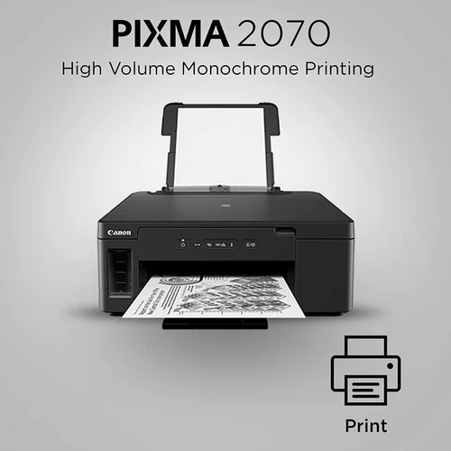 Canon Pixma Gm2070- ऑटो-डुप्लेक्स प्रिंटिंग के साथ सिंगल फंक्शन वाई-फाई मोनोक्रोम इंक टैंक प्रिंटर