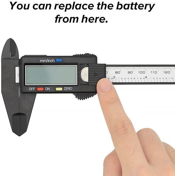 Lcd Screen Digital Caliper (6 Inch) - Stainless Steel, 28.5x10x2 Cm, Silver/multi Color | Precision Measuring Tool For Various Applications