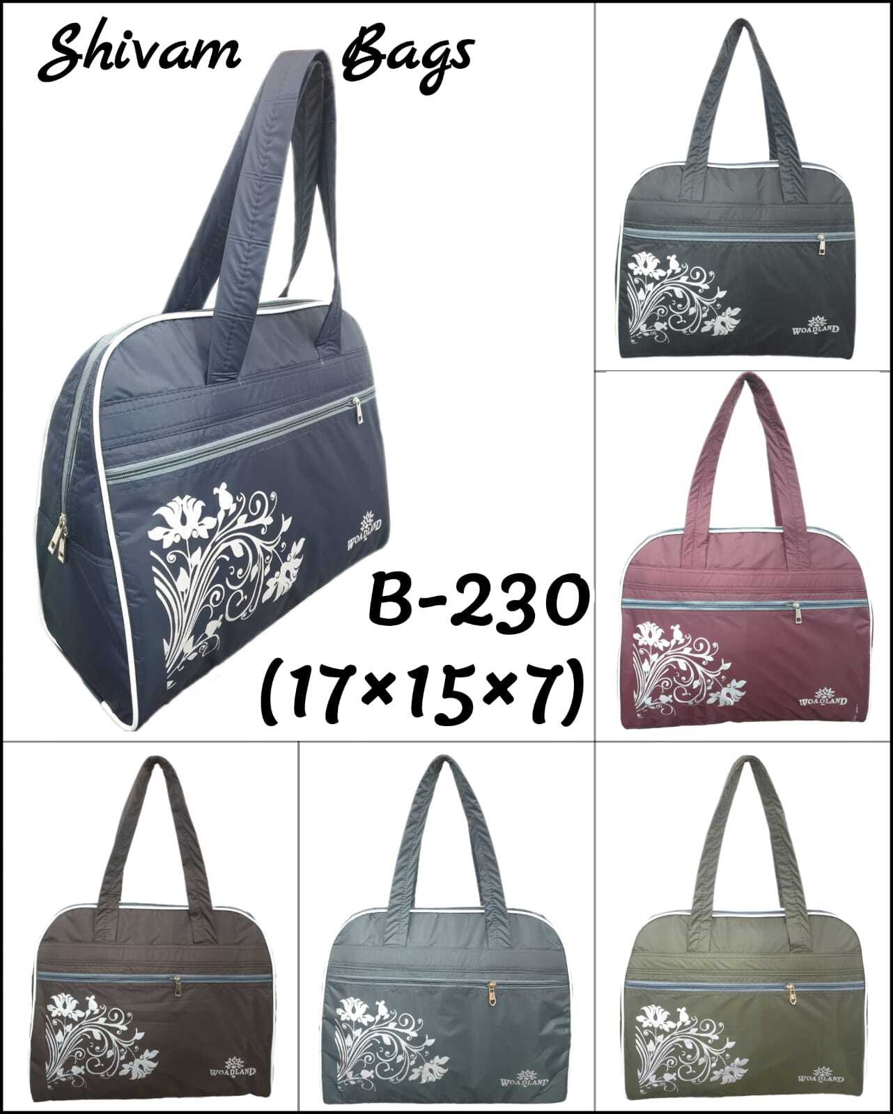 Shopping Bags - Nylon Material Spacious Zip Compartment Blue Color | Strong Handle Customizable Design Moisture Proof Aseptic Antistatic