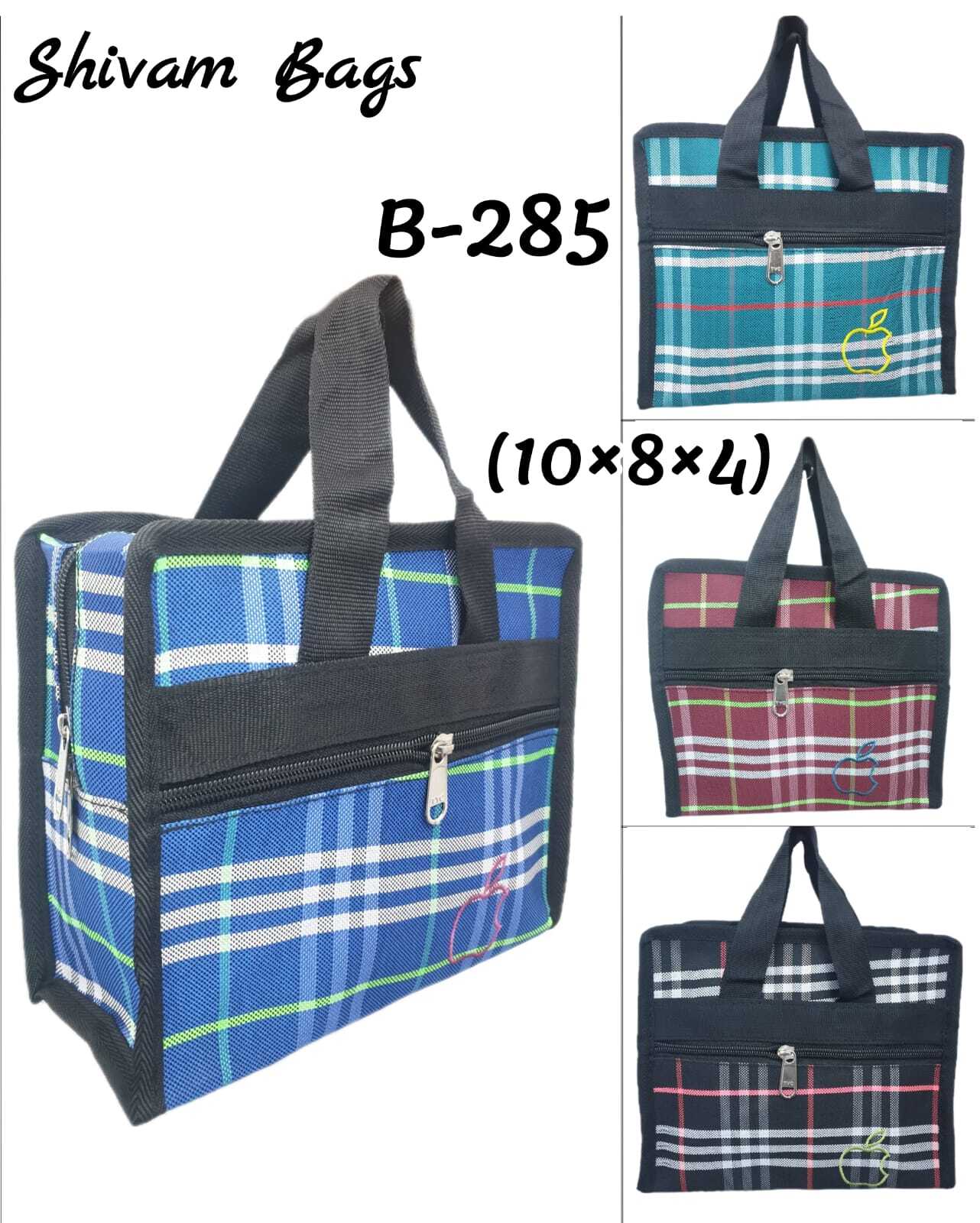 Shopping Bags - Nylon Material Spacious Zip Compartment Blue Color | Strong Handle Customizable Design Moisture Proof Aseptic Antistatic