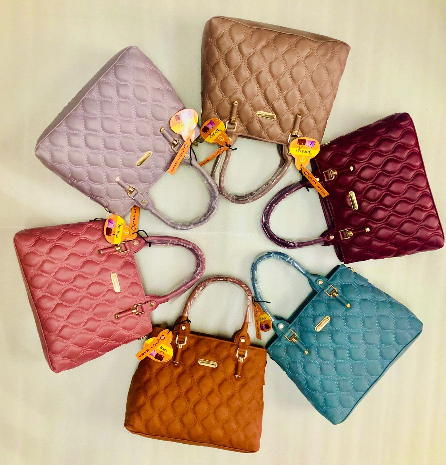 Multicolor Hand Bags With Big Handle