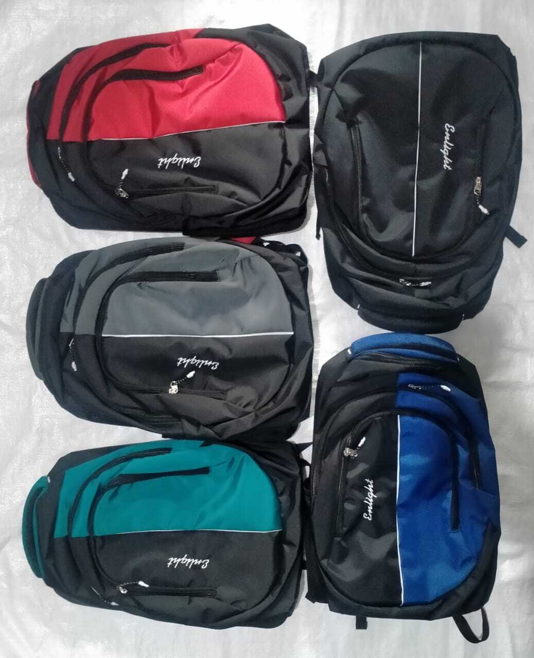 College And School Bag - Leather, Three Compartments, Black & Blue Design | Reliable Multi-use For Laptops, Books, Notebooks