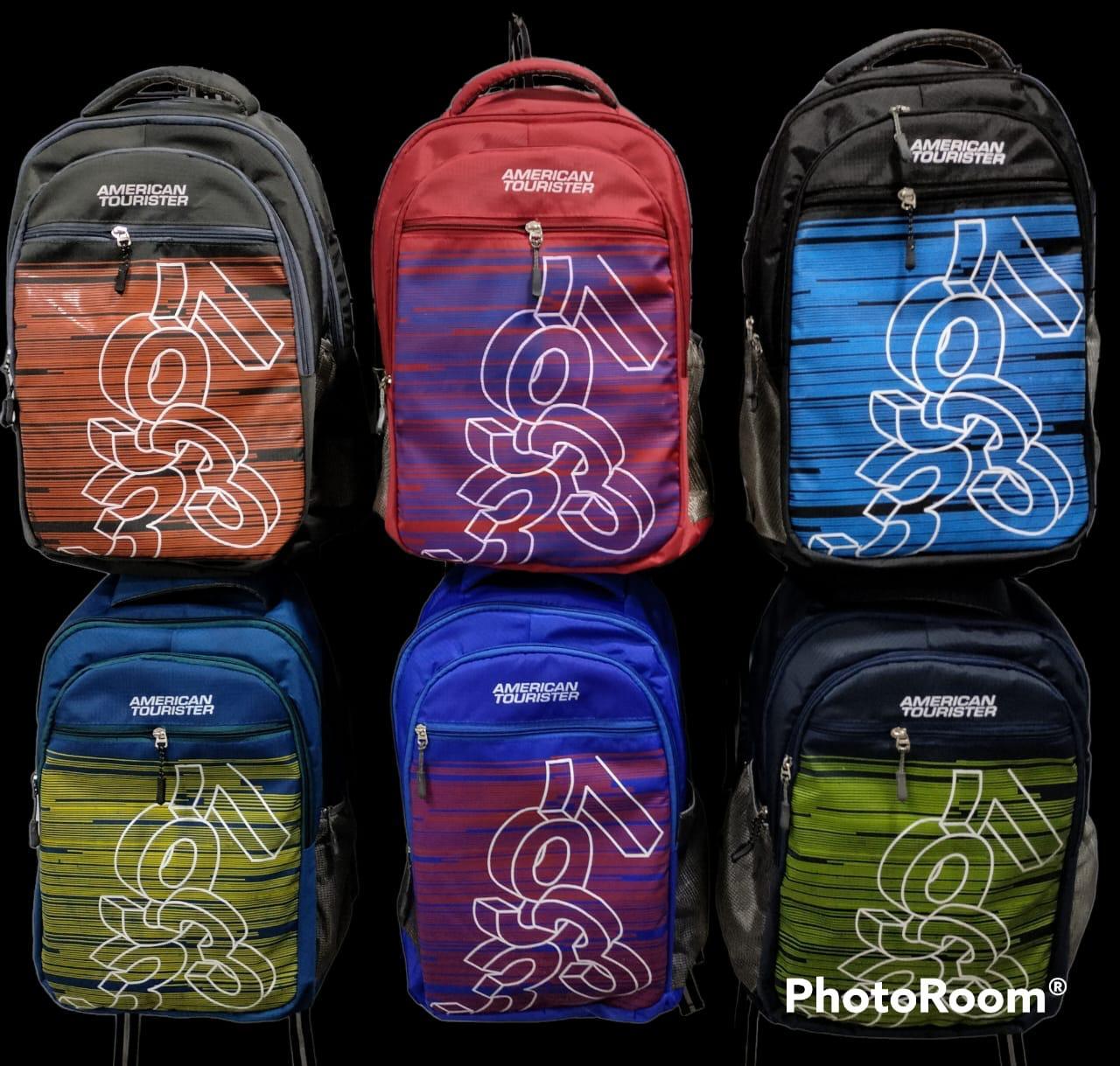 College And School Bag - Leather, Three Compartments, Black & Blue Design | Reliable Multi-use For Laptops, Books, Notebooks